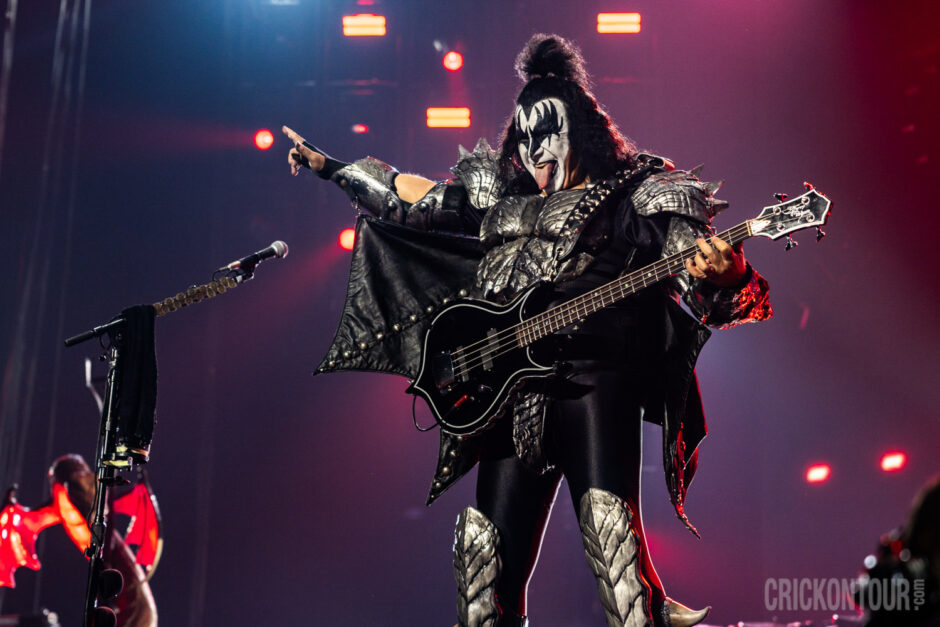 The heavy metal band KISS performs their farewell Seattle show at the Climate Pledge Arena as part of the End Of The Road tour.