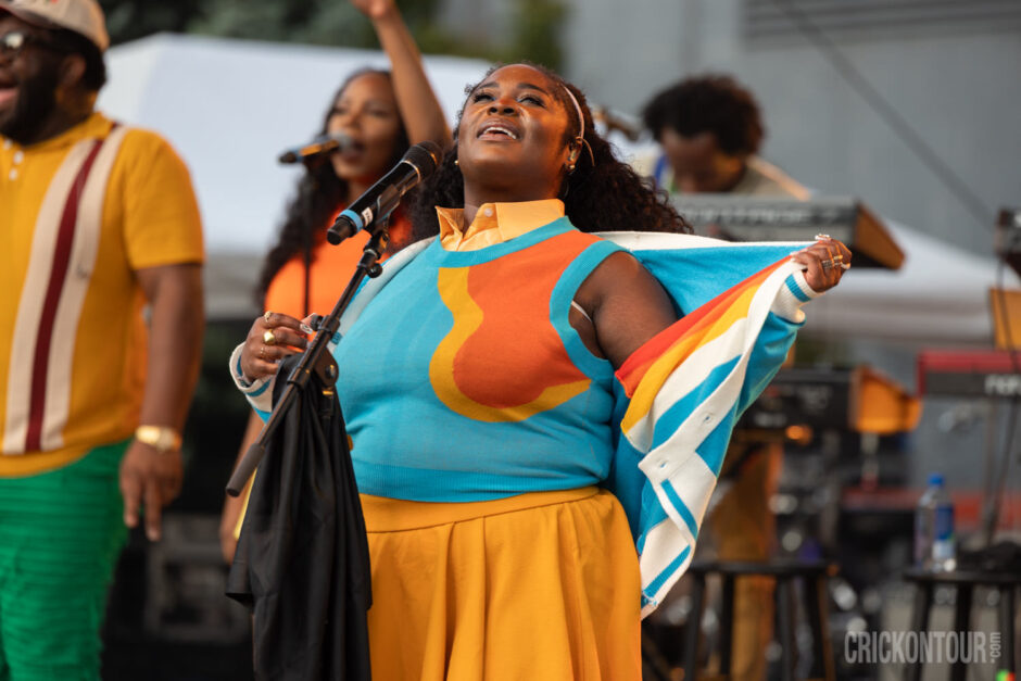Tank and the Bangas performing at Bumbershoot 2025 in Settle, Washington.