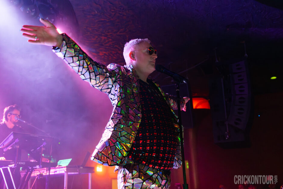 Andy Bell of Erasure performing before a sold-out audience at The Showbox in Seattle, WA.