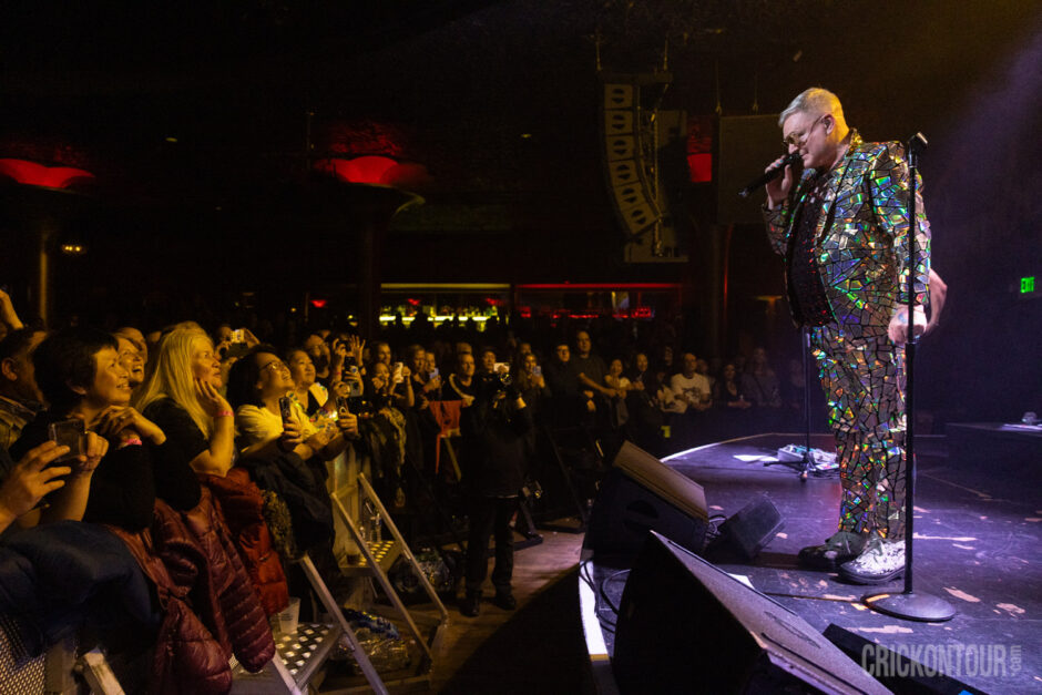Andy Bell of Erasure performing before a sold-out audience at The Showbox in Seattle, WA.