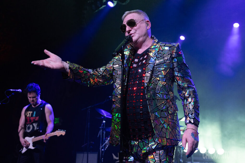 Andy Bell of Erasure performing before a sold-out audience at The Showbox in Seattle, WA.