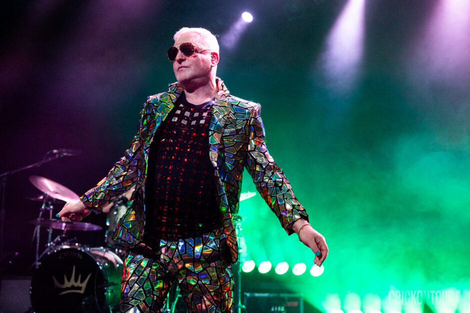 Andy Bell of Erasure performing to a sold-out audience at The Showbox in Seattle, Wa