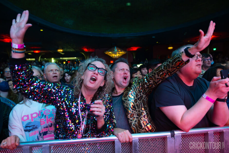 Andy Bell of Erasure performing before a sold-out audience at The Showbox in Seattle, WA.
