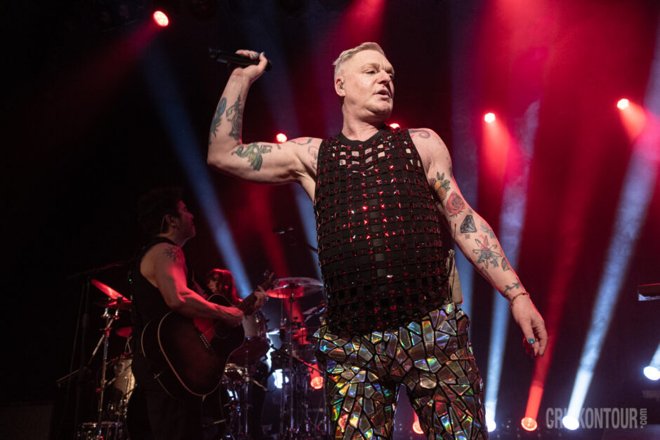 Andy Bell of Erasure performing before a sold-out audience at The Showbox in Seattle, WA.