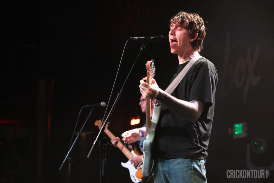 Punk rockers Joyce Manor performing live at The Showbox in May 2026.