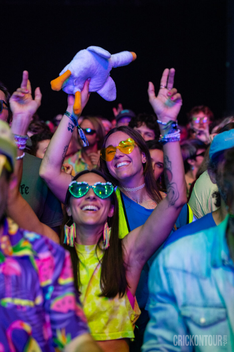 Fans watch Goose perform at WaMu Theater in Seattle, Wa