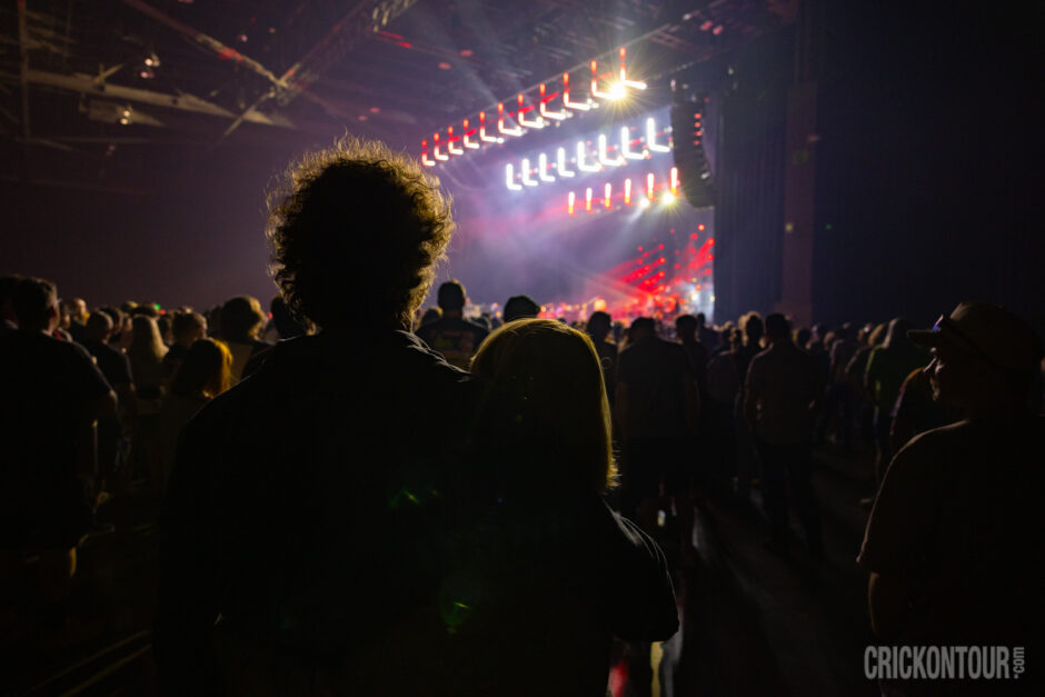 Fans watch Goose perform at WaMu Theater in Seattle, Wa